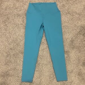 ALO Yoga Turquoise High-Waisted Leggings